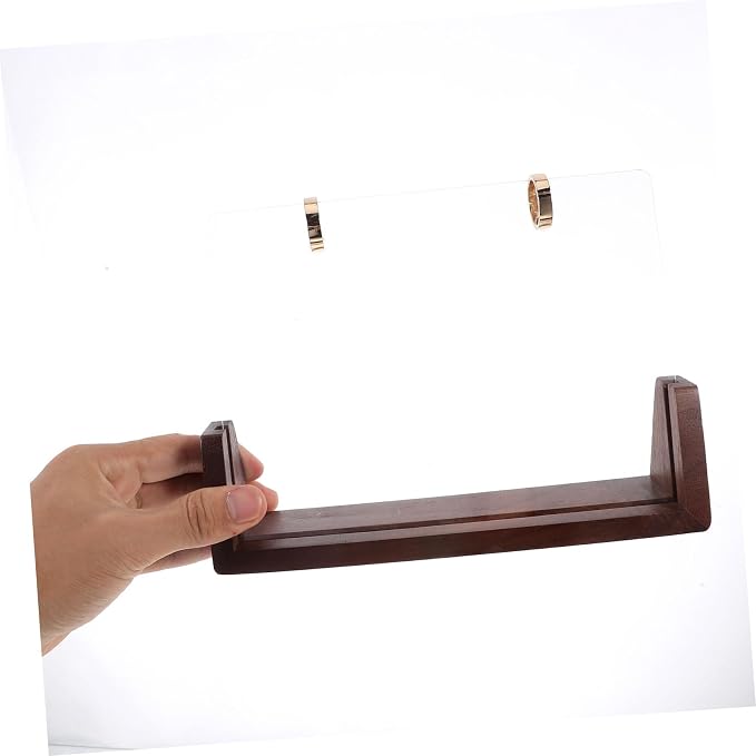NUOBESTY 1set Wooden Desk Calendar Holder Sturdy Bracket for Photos and Notes Versatile and Easy to Install Calendar Stand for Decor