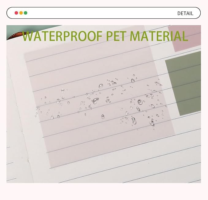 820 Sheets Transparent Bible Sticky Notes,Waterproof Clear Sticky Notes,Bible Study Clear Post It Notes Transparent for Bible Study Supplies,Office School Supplies,Book Annotation