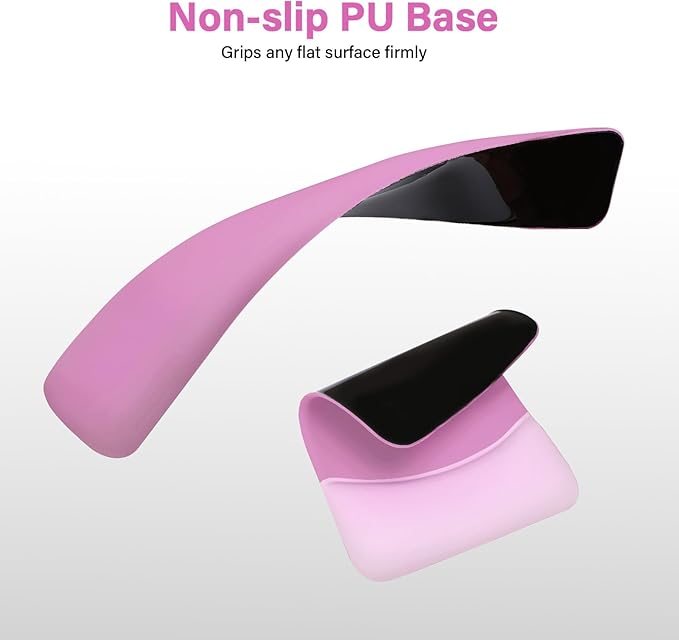 MOSISO Wrist Rest Support for Mouse Pad&Keyboard Set, Rectangular Ergonomic Mousepad Non-Slip Base Home/Office Pain Relief&Easy Typing Pad with Neoprene Cloth&Raised Silicone Lining, Rose Red