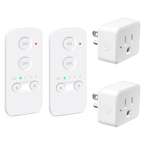 NineLeaf Programmable Remote Timer Switch & Wireless Outlet Plug, 500ft Range Plug in Light Switch, 15A/1500W Wall Mounted On/Off, No Wiring Needed for Fans, Christmas Lights, 2Remote 2Outlets