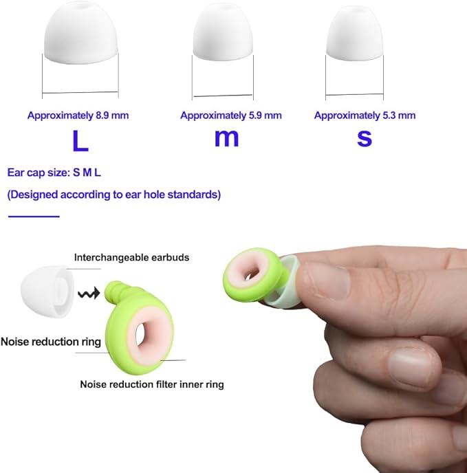 1 Box Sleeping Noise Canceling Earplugs,Protection for Focus,Travel,Concerts,Sports & Noise Sensitivity Reusable Ear ProtectionNoise reducing Soft Silicone earplugs (Yellow Pink, 1 Count (Pack of 1))
