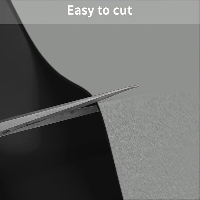 Leather Dresser Cover,1.8mm Thick,14x90 Inch,Dresser Protector Top,Dresser Top Protector,Dresser Cover Top,Dresser Top Cover,Dresser Cover Top for Bedroom.(Black+Gray,14x90)