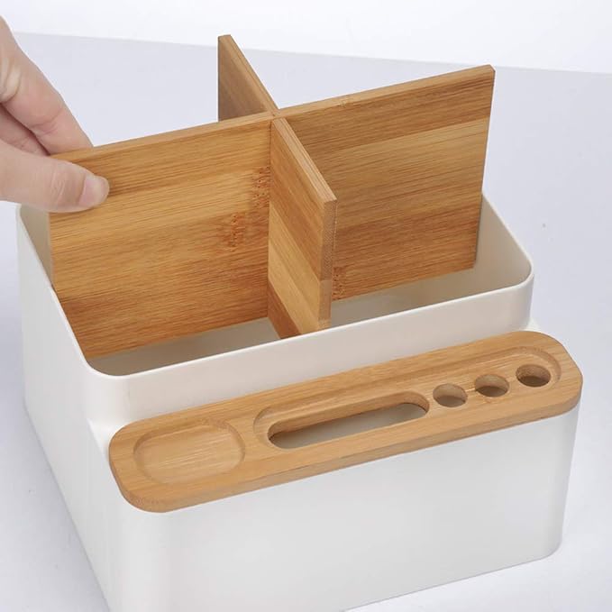 Desktop Storage Box Pencil Pen Holder Makeup Brushes Organizer for Office Supplies, Vanity Table, Home