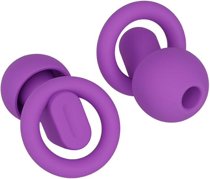 Macco Focus Reusable Silicone Earplugs – Purple