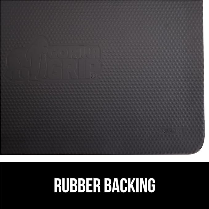 GORILLA GRIP Comfortable Cushioned Kitchen Mats for Floor, Waterproof and Stain Resistant Soft Top, 3/4 Inch Thick Ergonomic Standing Desk Anti Fatigue Mat, Foam Supports Ankles, Feet, 20x32, Toffee