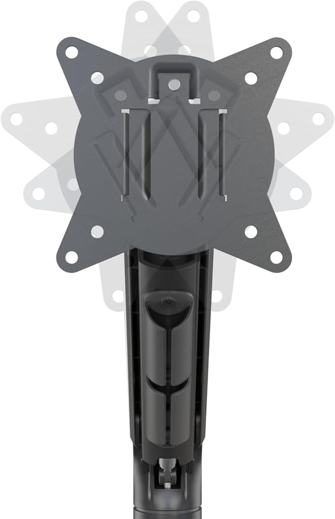 Redragon GMK916 Ultrawide Monitor Mount with USB - Gas Spring Adjustable Arms with VESA 75/100mm, 15-49 Inch Screen Compatibility, C Clamp & Grommet Base, Cable Management, 44lbs Load Capacity