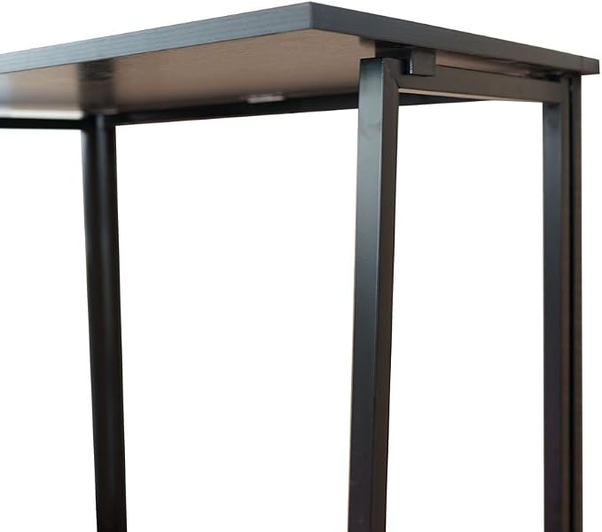 Modern Work Computer Desk,Portable Small Collapsible Desk,Wooden Foldable Laptop Desk,Simple Collapsible Computer Desk,Home Office Study Writing Desk,with Desktop,for Small Spaces, Bedroom (Black)