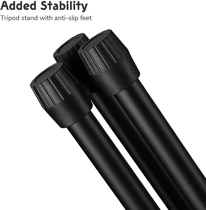 AW 6 Packs Microphone Boom Arm Stand Dual Mic Clips Adjustable Tripod Phone Holder for Performance Singing Wedding Stage and Outdoor