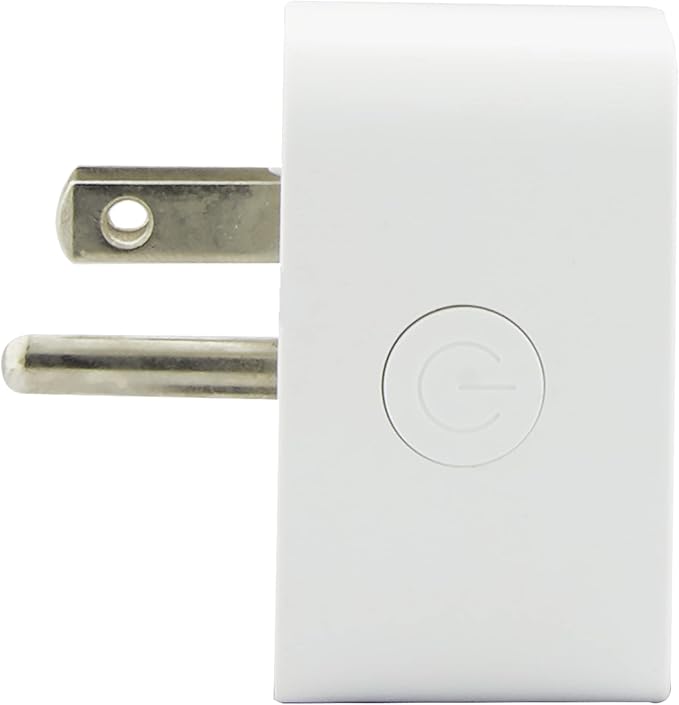 Satco S11269 Starfish 2-Inch Mini-Square On/Off WiFi Smart Plug Outlet, Works with Siri, Alexa, Google Assistant, SmartThings, White, 2 Pack