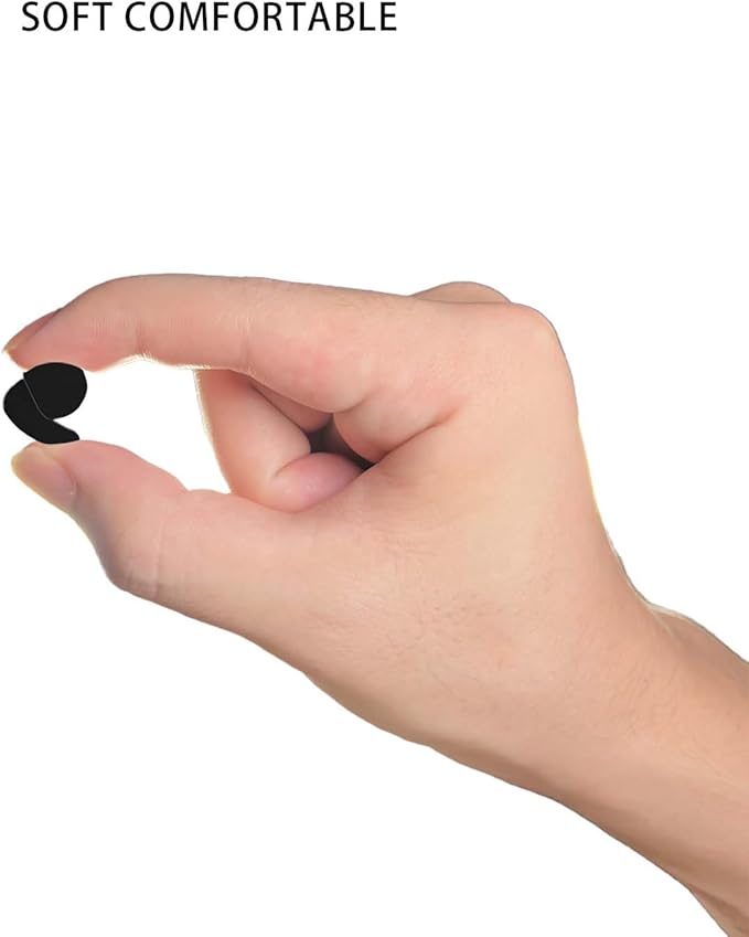 2PCS Ear Plugs, 33dB Hearing Protection Noise Canceling Sleep Earbuds, Reusable Silicone Earplugs for Concerts, Deep Concentration, Travel, with Earplug Storage Bag and Earplug Heads-Black