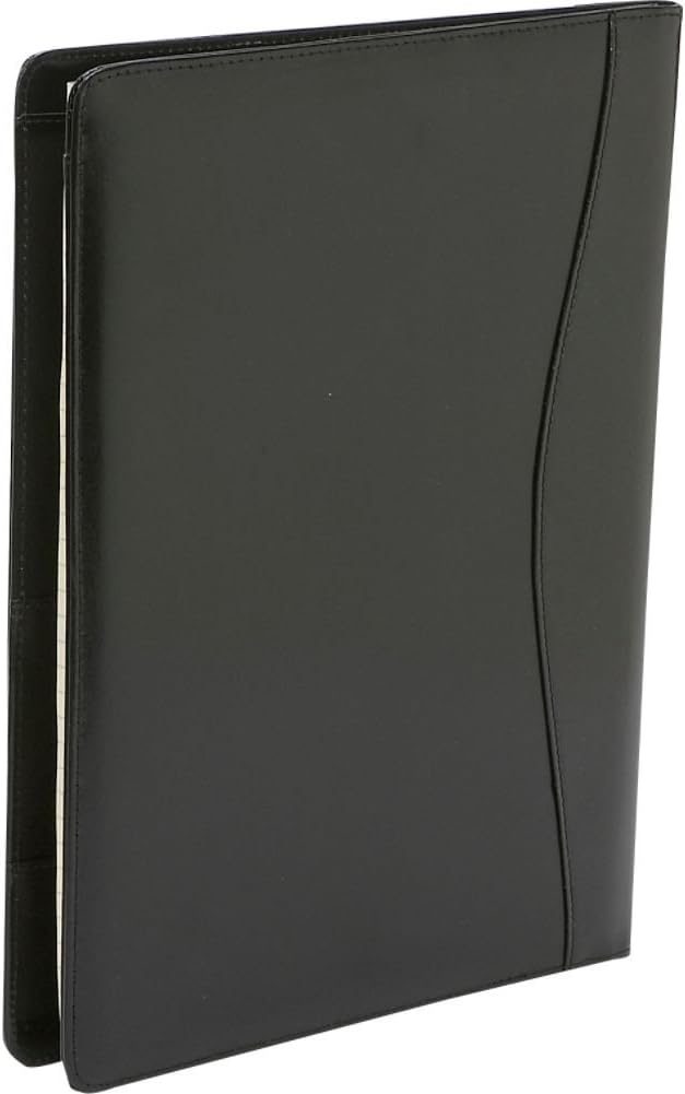 Royce Leather Portfolio Padfolio, with Inserted Note Pad and Folder