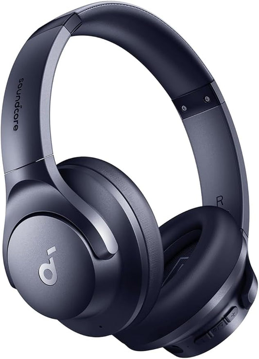 soundcore by Anker Q20i Hybrid Active Noise Cancelling Headphones, Wireless Over-Ear Bluetooth, 40H Long ANC Playtime, Hi-Res Audio, Big Bass, Customize via an App, Transparency Mode (Renewed)