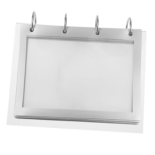 Flip Chart Stand Acrylic Material V-Shaped Design for Easy Flipping Multi-Page Document Stand for Menus Drink Lists Calendars Stable and Low Maintenance