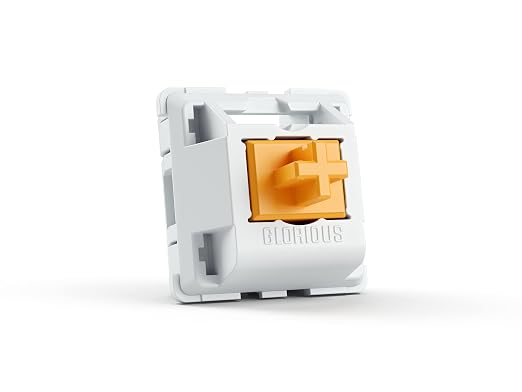 GLORIOUS Panda Switch (Non Lubed Switches) - 36x Plate Mounted 3 pin Switches for Keyboard - Mechanical Keyboard Switches