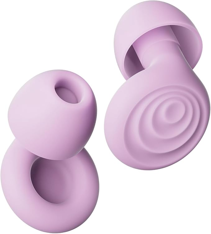 Ergonomic Design Soft Silicone Ear Plugs for Noise Cancellation and Focuses Enhancement in Offices Study or Travel 1 Pair Silicone Earplugs for Sleep