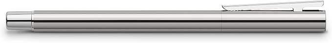 Faber-Castell 342000 Neo Slim Stainless Steel M Fountain Pen | Elegant fountain pen with slim stainless steel barrel and high-quality stainless steel nib
