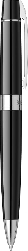 Sheaffer 300 Glossy Black Ballpoint Pen with Chrome-Plated Trim