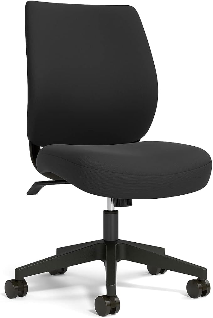 Staples Ergonomic Task Chair, Fabric, Black