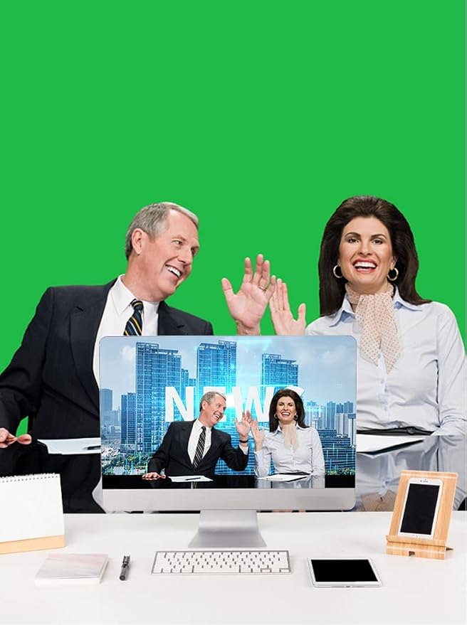 Portable Green Screen Chair 29.5in – Double Sided Foldable Greenscreen Backdrop, Chroma Key for Streaming Games, Zoom Calls & Photography