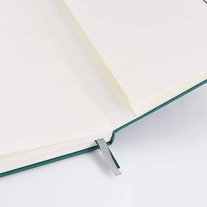 Guissi Classic Dotted Grid Bullet Notebook Journal Dot Hard Cover A5 Premium 80gsm Thick Acid-Free Paper with Fine Inner Pocket Faux Leather Office School Supplies 144 Pages Designed in Florence