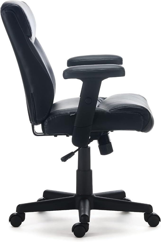 STAPLES Ergonomic Task Chair, Luxura, Black, 2-Pack
