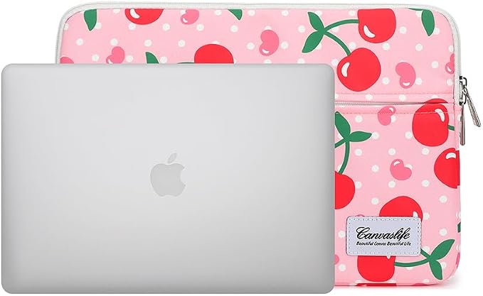 Canvaslife Patten Laptop Sleeve 14 inch 14.0 inch Laptop case Bag (Cherry)