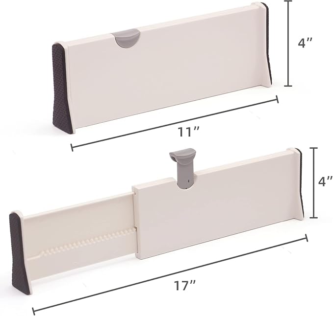 5-Pack Adjustable Drawer Dividers: The Ultimate Clutter-Free Solution