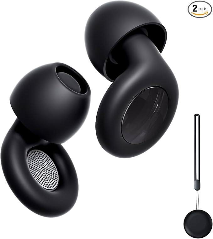Ear Plugs for Sleeping Noise Cancelling,Comfy Reusable Silicone Earplugs for Noise Reduction, Hearing Protection Ear Plugs for Sleep, Focus, Noise Sensitivity