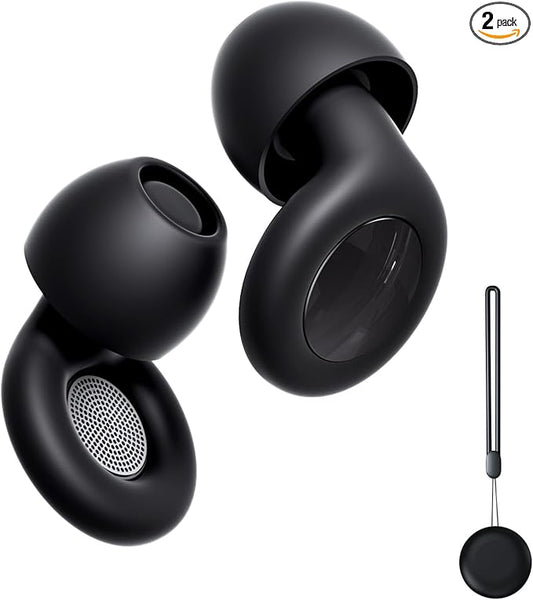 Ear Plugs for Sleeping Noise Cancelling,Comfy Reusable Silicone Earplugs for Noise Reduction, Hearing Protection Ear Plugs for Sleep, Focus, Noise Sensitivity