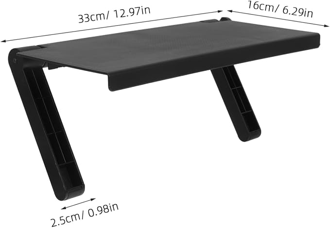 Uonlytech Sturdy Tv Top Shelf Monitor Top Storage Rack with Floating Design for Router and Remote Organization Sleek Desktop Stand for Living and Office Easy to Install Monitor Shelf