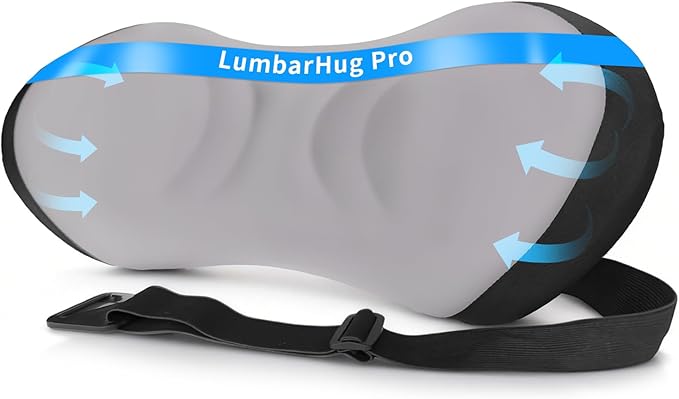 Lumbar Support Pillow for Office Chair - Lumbar Pillow for Car, Memory Foam Ergonomic Lumbar Support Pillow for Car Back Support for Office Chair
