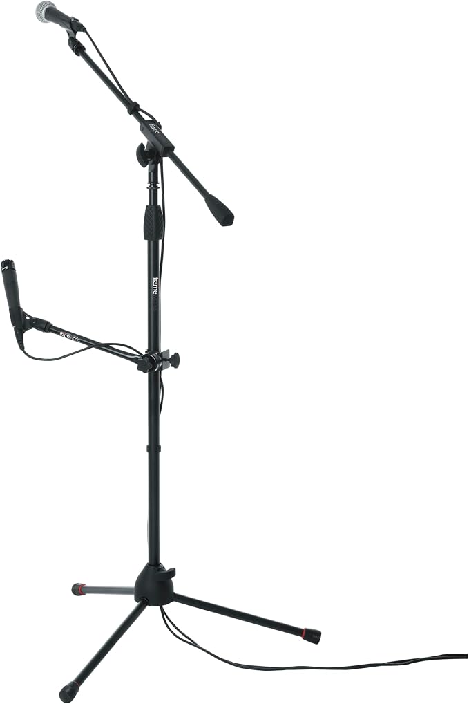 Gator Frameworks Adjustable Clamp-On Angled Mini Interlocking Design, 9" Boom Arm (GFW-MIC-CLMPBM9)