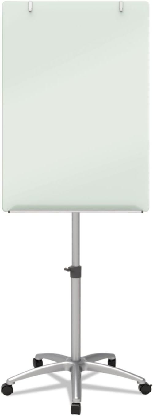 Quartet Easel, Magnetic, Glass Whiteboard, 3' x 2', Adjustable, Portable, Flip Chart Holder, Infinity (ECM32G)