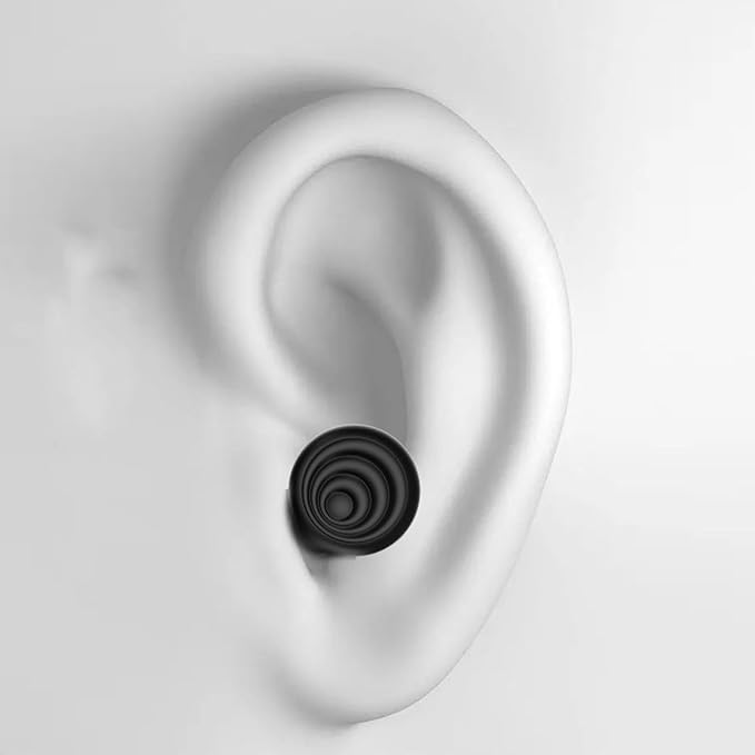 Ergonomic Design Soft Silicone Ear Plugs for Noise Cancellation and Focuses Enhancement in Offices Study or Travel 1 Pair Silicone Earplugs for Sleep