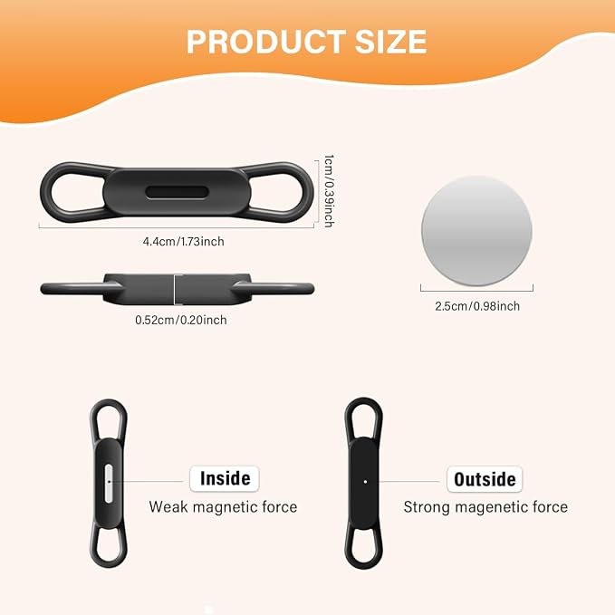 XYOFUN Magnetic Pen Holders Set of 12,Silicone Adjustable Pen Pencil Holder,Flexible Pencil Holder for Refrigerator,Whiteboards,Desk Accessories & Teacher Supplies(White-6,Black-6)