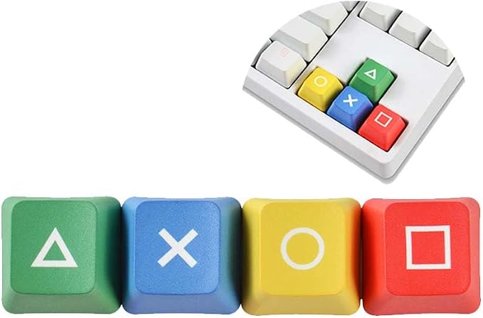 DIY Keycaps - 4 Custom Dye-Subbed PBT OEM Keycaps for Gaming Mechanical Keyboard Direction Keys (B)