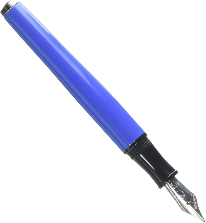 Monteverde USA Aldo Domani Italia Fountain Pen Exotic Blue - Broad Nib - Luxury Writing Pen - Italian Design - JoWo Stainless Steel Nib - Smooth Ink Flow - Refillable - Gift Box Included