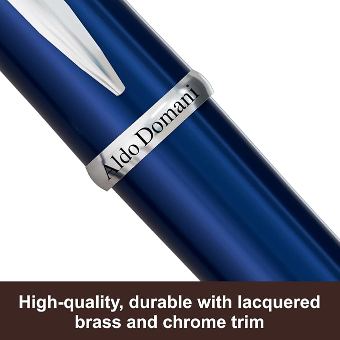 Monteverde USA Aldo Domani Ballpoint Pen - Blue, Italian-Inspired Luxury, Smooth Writing