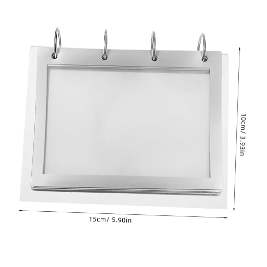 Flip Chart Stand Acrylic Material V-Shaped Design for Easy Flipping Multi-Page Document Stand for Menus Drink Lists Calendars Stable and Low Maintenance