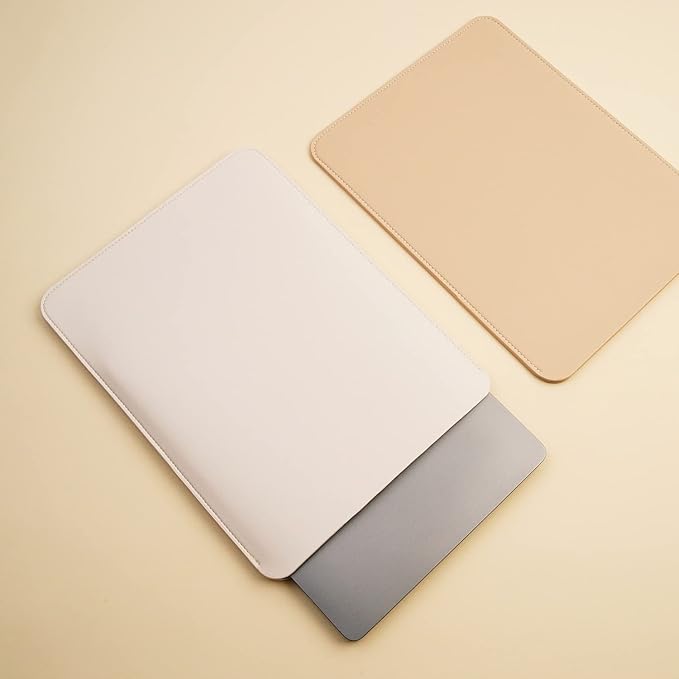 Laptop Sleeve 15 Inch Compatible with MacBook Pro 16 A2991 M3 A2780 A2485 A2141 MacBook Pro Retina 15 Color White