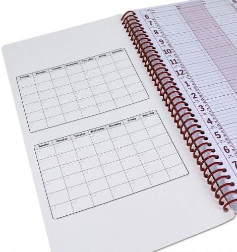 Portage Notebooks Appointment Book – Large 10" x 13.5" Undated Planner for Daily Scheduling - 5 Column Professional Daily Planner Undated for Office, Home, or Salon Use