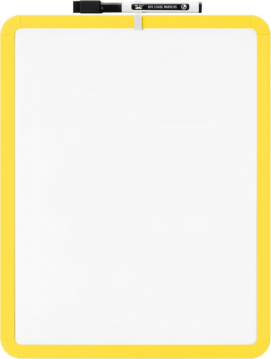 Mr. Pen- Dry Erase Board, 14” x 11” with a Black Dry Erase Marker, Small Mini White Board for Students