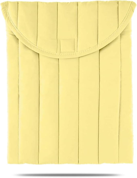 Puffy Laptop Sleeve 13-14 Inch Yellow, Protective Carrying Case for Men and Women, Cute Case Bag Compatible with 13 and 14 Inch Laptops, for MacBook Air M2, Asus/Dell Xps in Cover