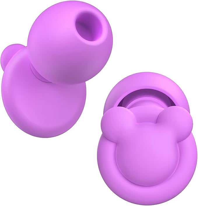 Ear Plugs for Sleeping Noise Reduction, 33dB Noise Cancelling, Hearing Protection Ear Plugs for Sleep, snoring, Study, Super Soft with 8 Ear Tips in XS/S/M/L (PURPULE, One Size)