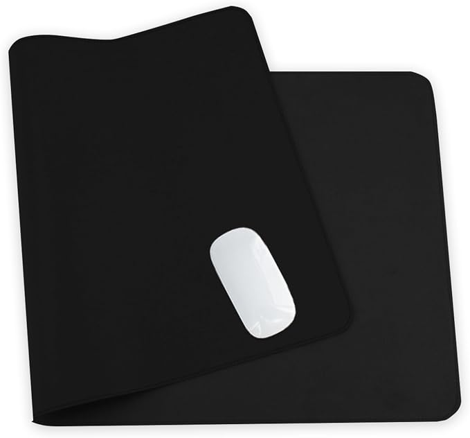 24 x 12 Inches Leather Desk Pad Protector, Non-Slip PU Leather Desk Mat, Laptop Desk Pad, Perfect for Office & Home Use (black)