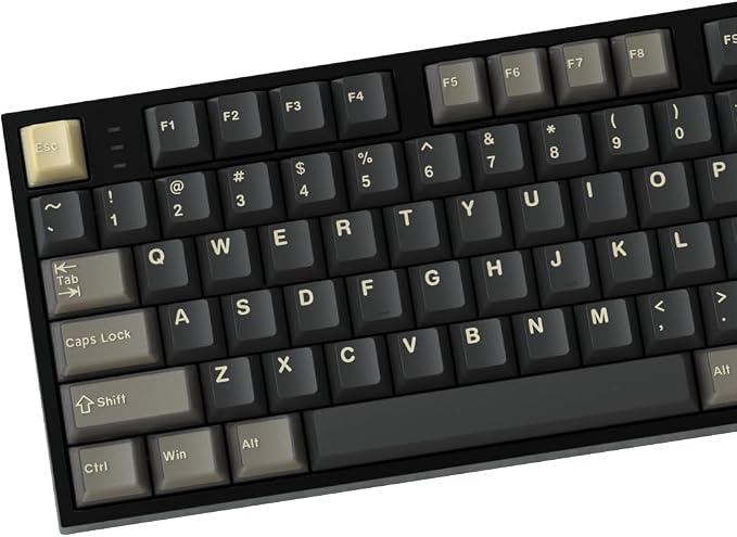 Guffercty kred Cherry Profile PBT Keycaps 157 Key Set, Custom Keycaps Fit 60%/65%/75%/80%/TKL/100% Mechanical Keyboard for Office Gamers (Apes)