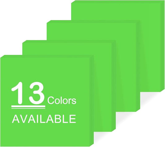 Super Sticky Notes,Self-Stick Note Pads 3 x 3 in,400 Sheets Sticky Notepad Bulk Post,Office Supplies,School Supplies,Christmas Decor (Dark Green, Sticky Notes 3x3)