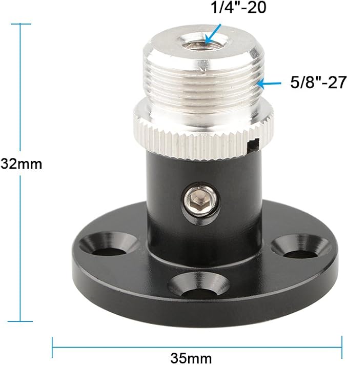 CAMVATE Microphone Table Mount with 5/8"-27 Thread - 1193