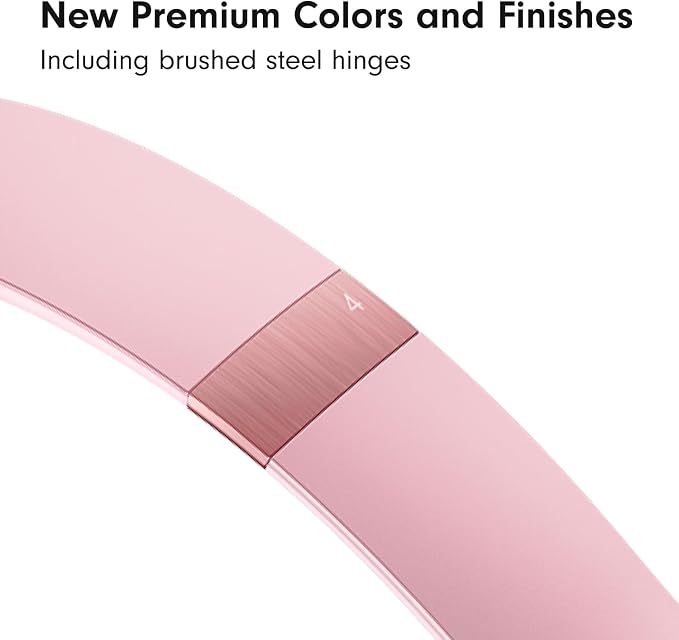 Beats Solo 4 - Wireless On-Ear Bluetooth Headphones, Up to 50-Hour Battery Life, Ultra-Lightweight Comfort, Powerful and Balanced Sound, Apple & Android Compatible - Amazon Exclusive Metallic Pink