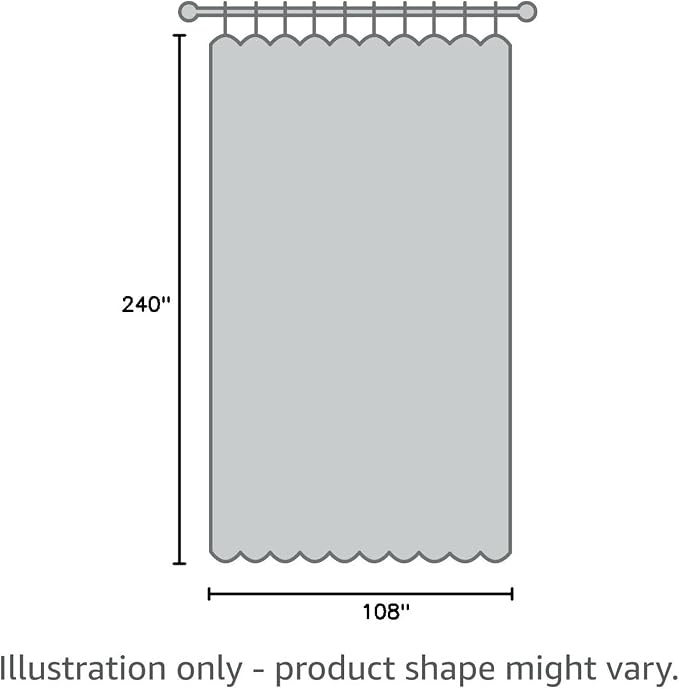 RYB HOME Extra Wide Curtain - Blackout Room Divider Curtains Portable Energy Saving Privacy Divider Shades for Patio Door Hallway Office Apartment Home Theater Doorway,1 Pc, Grey, W 20ft x L 9ft